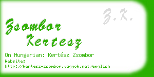 zsombor kertesz business card